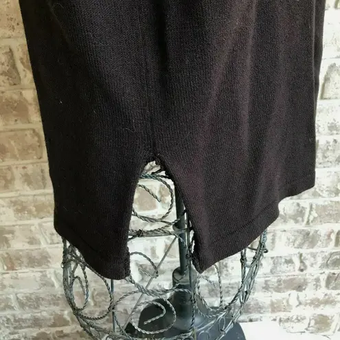 Bloomingdales Vintage Sweater PL Petite Large Chocolate Brown Crochet Tr…