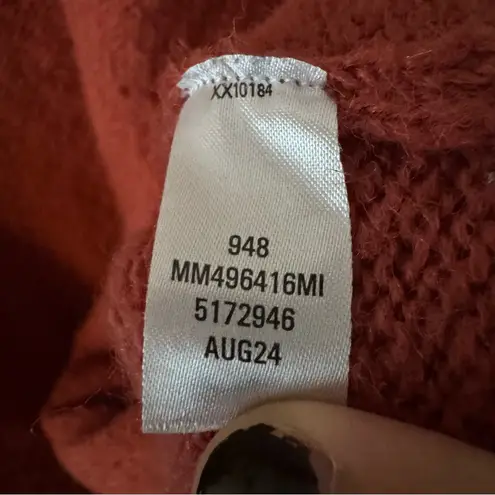 Melrose and Market Women’s Rust Orange Knit Cardigan, Size X-Large