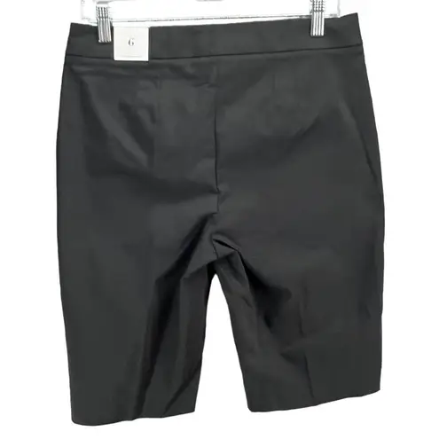 White House | Black Market  Bermuda Shorts Womens 6 Black Comfort Stretch Mid Rise