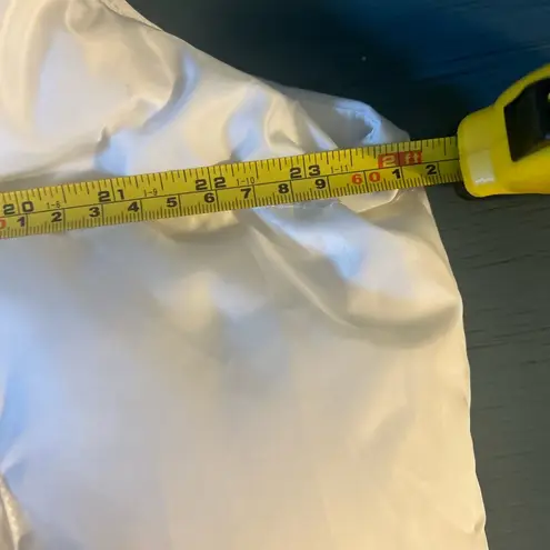 Automet Puffer Vest Women White Sleeveless Zip Up Outerwear, Size Small (NEW)