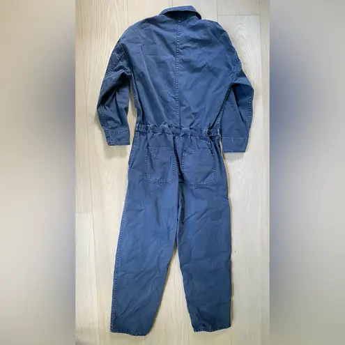 Current/Elliott  The Penny Coverall Boilersuit Women's 0 XS Denim Blue Mechanic