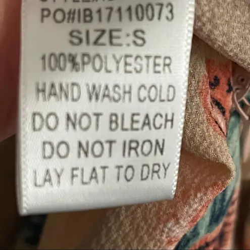 Grade & Gather cross front Jumpsuit floral design adjustable straps