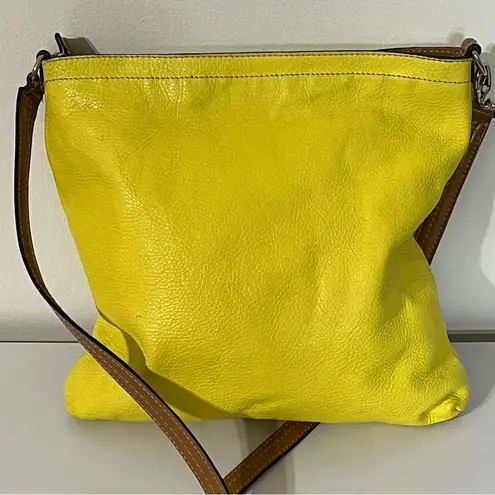 Dimoni Yellow Single Entry Crossbody Bag