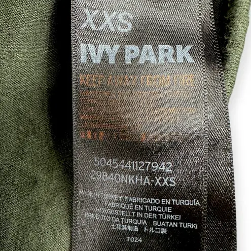 Ivy Park by Beyoncé | XXS | Dark Khaki Green Logo Ribbon Long Sleeve Bodysuit