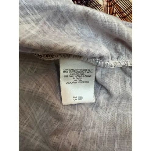 Alfred Dunner Woman 3X Tunic Top Geometric Print Sequins Beaded Neckline