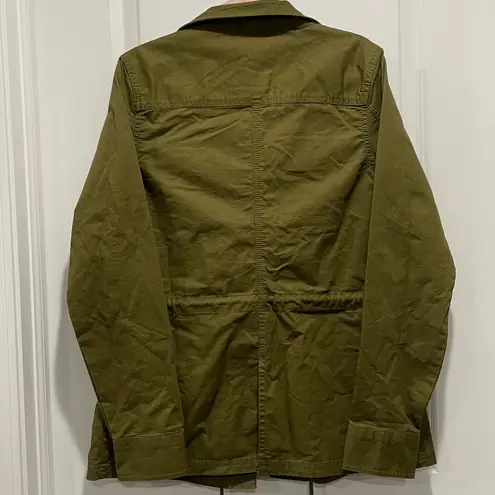 Pact Canvas Twill Utility Field Jacket in Olive Size Small