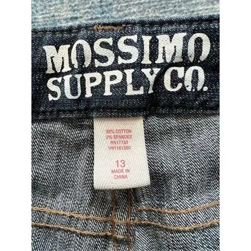 Mossimo Supply Co Cuffed Faded Mid Length Denim Shorts Size13 Blue Size undefined