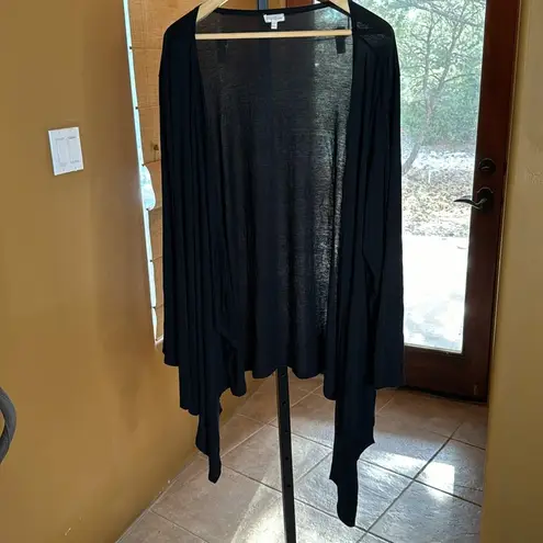 Rhonda Shear Black AHH COMFORT WRAP Cardigan Size 2X/3X
