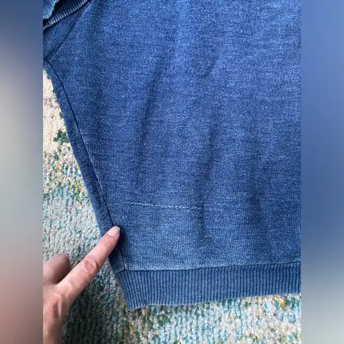 Vintage 80/90s Area Code oversized leather stud patch top, size large