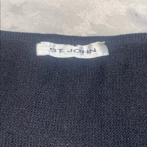 St. John womens knit black sleeveless top