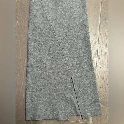 4th and reckless knitted flare split pants Size Medium Light Gray Stretch