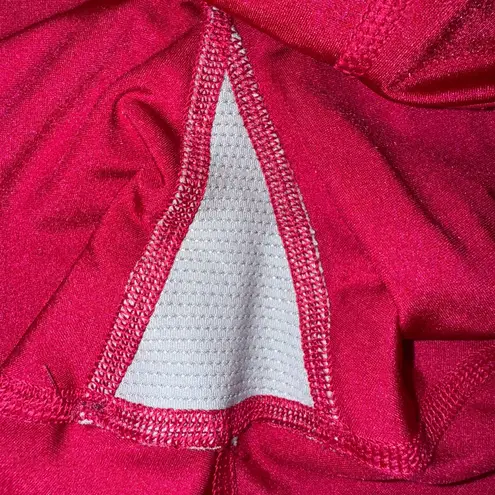 Athleta  Elation Shine Tight Leggings Bright Pink Metallic Barbie Cosplay Size L