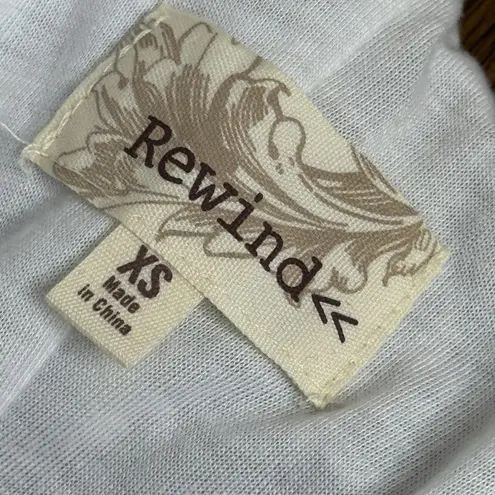 Rewind Size XS One Shoulder Romper Lace Trim Ruched Waist Denim Shorts