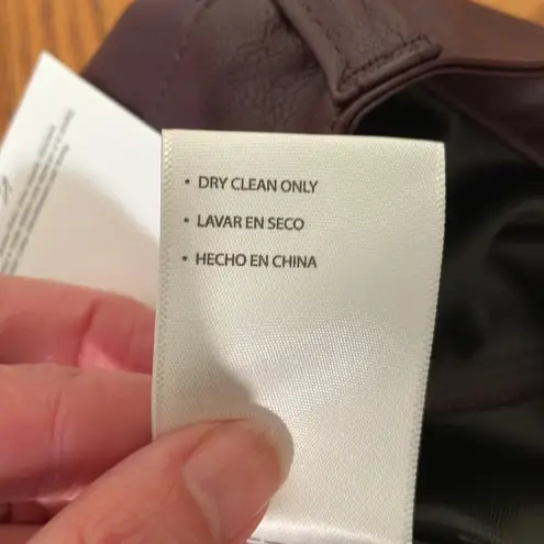 KanCan Yoko Faux Leather Mid Rise Bootcut Pants Burgundy Wine size 27 NWT‎ Purple