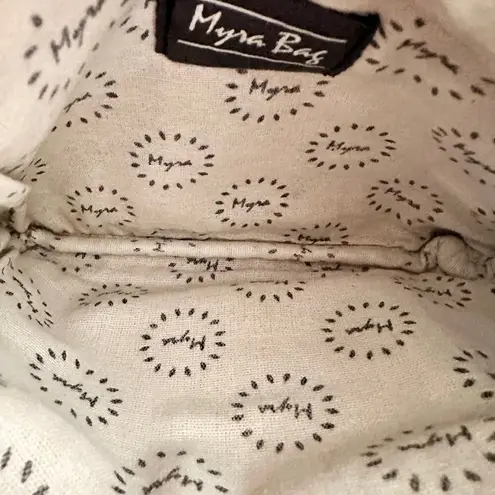 Myra Bags Cowgirl Western Mini Crossbody Saddle Genuine Leather Cowhide Hair Bag Tan