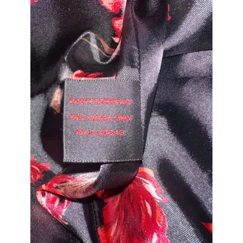 Via Spiga Womens Black Wool Blend Dress Coat Size 12 Floral Lined Stylish