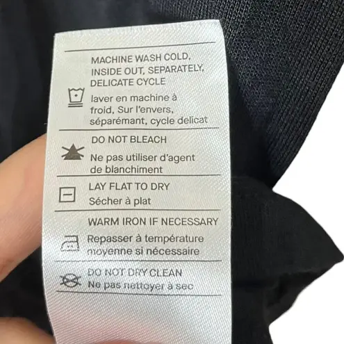 Vince  Boat Neck Dolman Long Sleeve Top Black Essentials Women’s Size Small S