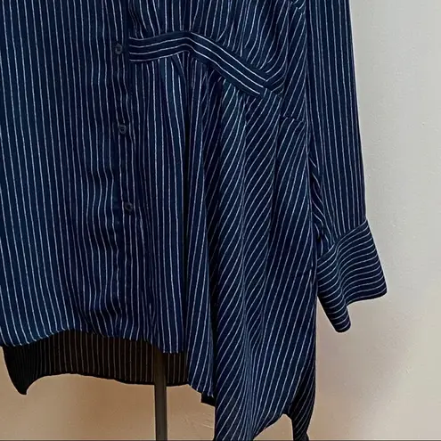 Rachel Roy Navy/White Stripe Tunic Blouse