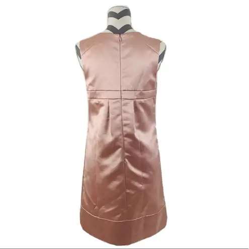 Max and Cleo Satin Blush Rose Shift Dress - Size 6