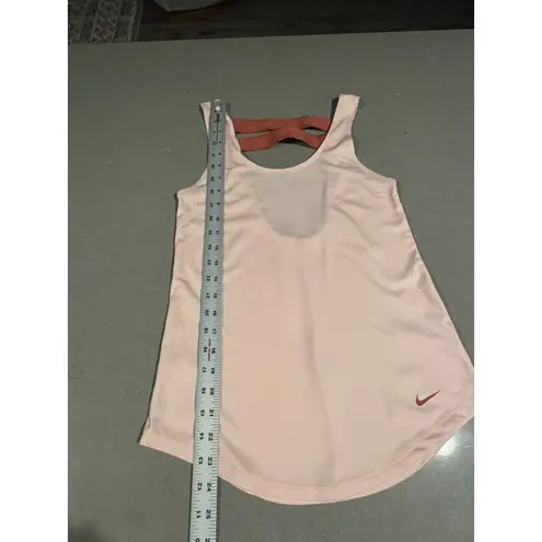 Nike ‎ Women's xs Pink Racerback Athletic Tank Top Crisscross Back