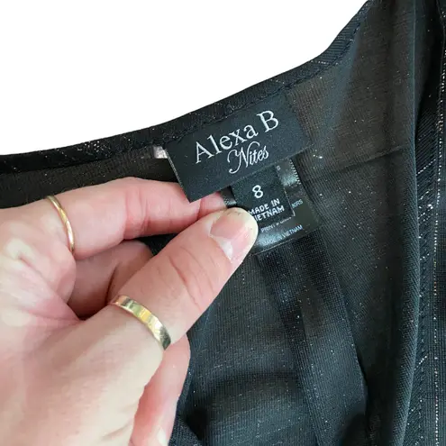 alexa B Nites Vintage y2k Black Maxi Floor Length Gown Dress š„