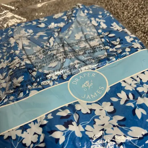 Draper James Ruffle Nightie Women L-XL Bluebell Sleep Dress Sleepwear Lounge NEW