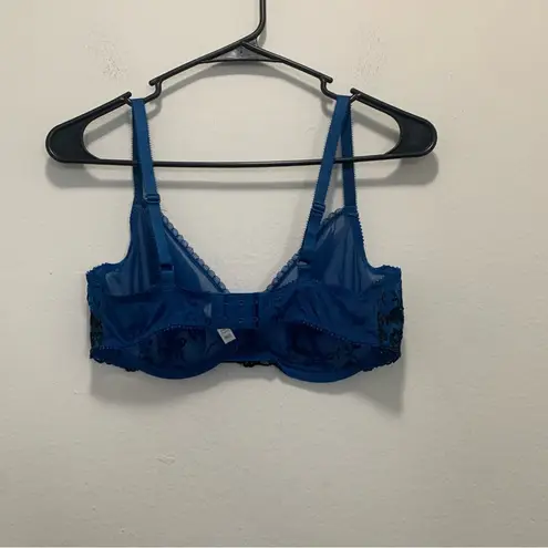 Apt. 9  Blue Floral Lacy Bra Size 36D