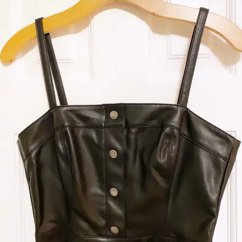 BB Dakota | Nice & Cool Vegan Leather Dress in Black size 2