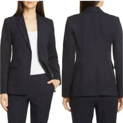 Nordstrom  Signature One Button Blazer in Navy Night Size XS - NWT