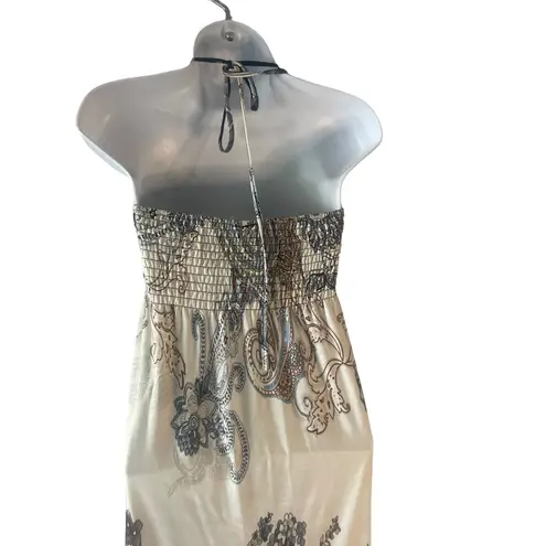 Cristinalove Y2k Women's Size Large Halter Top Floral Mini Dress