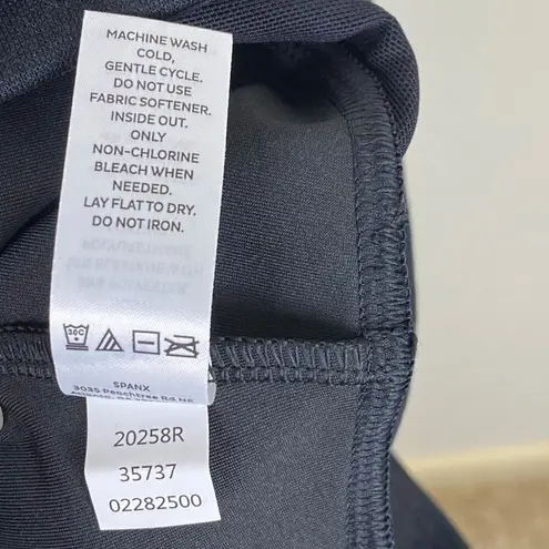 Assets by Spanx Black All Over Faux Leather Shaping Leggings Size 1X