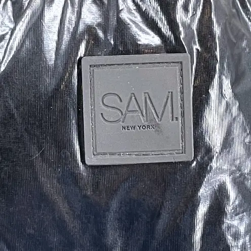 SAM. Ellie Down Jacket Caviar Black Puffer Bomber Shearling Outdoors Coat Size M