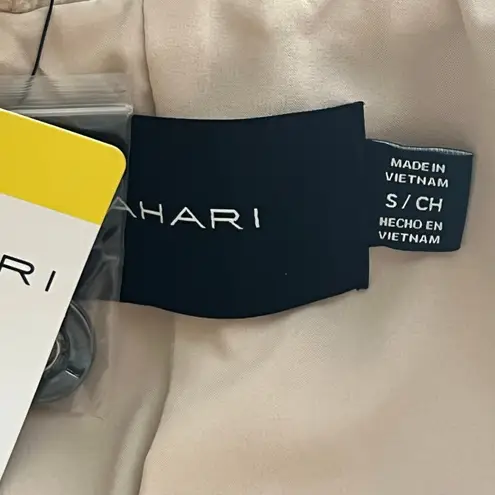 Tahari Ella belted wrap coat tan quiet luxury scandi girl NEW minimalist