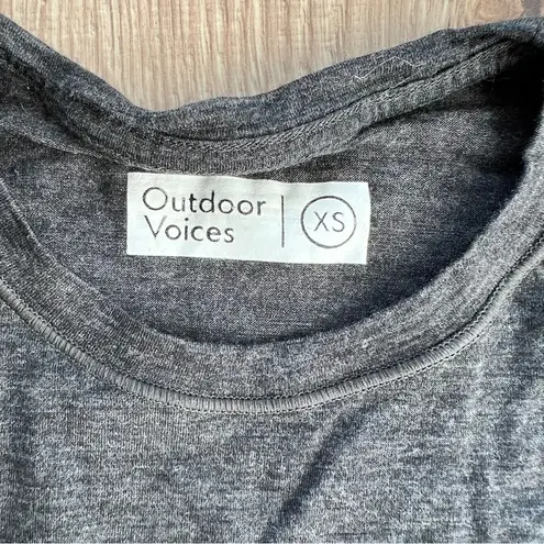 Outdoor Voices Gray Short Sleeve T-shirt