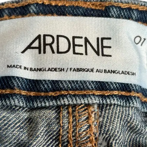 Ardene Blue Denim Utility Cargo Jeans Wide Leg D Ring Pockets 29 Inch Waist