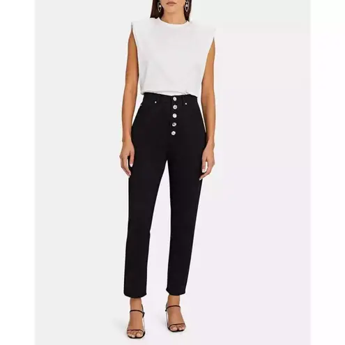 We Wore What The Danielle Crystal Straight Jeans in Black 27 Womens Denim Pants - Image 15