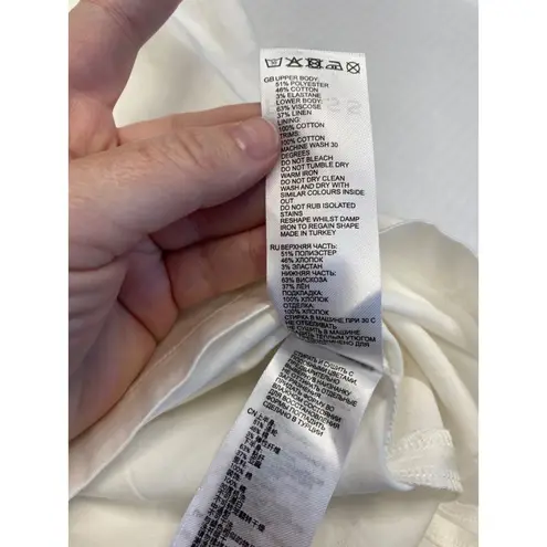 Reiss Dress Womens Size 12 Zeta Jersey Top Mini Belt Classicore Normcore (b19)