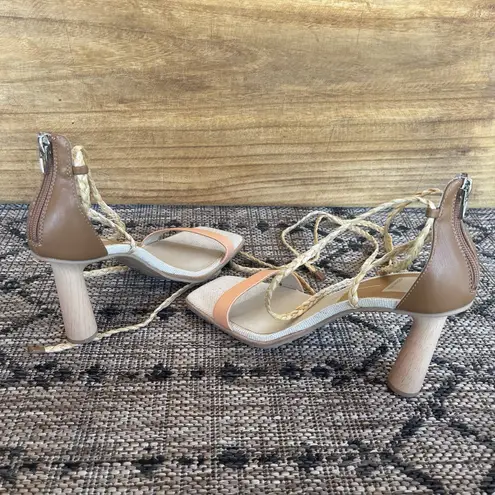Dolce Vita Woman's 9.5 Peach High Heel Sandals Ankle Straps Dressy 3.5" Heel