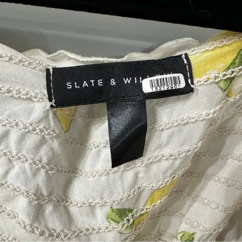 Slate + Willow Lemon Tie Strap Dress in White Medium Womens