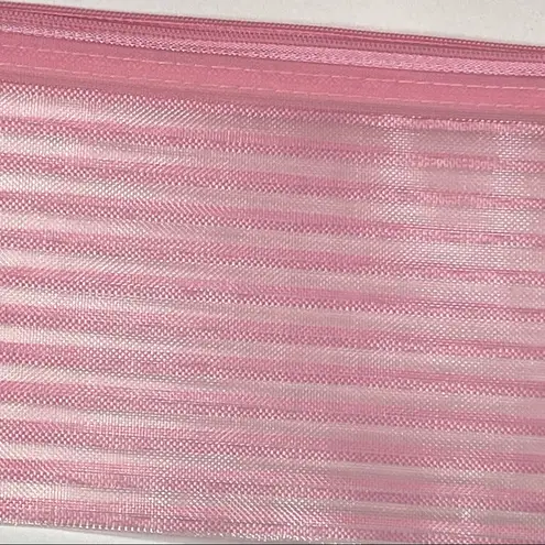 Mesh PINK Zip Pouch Bag