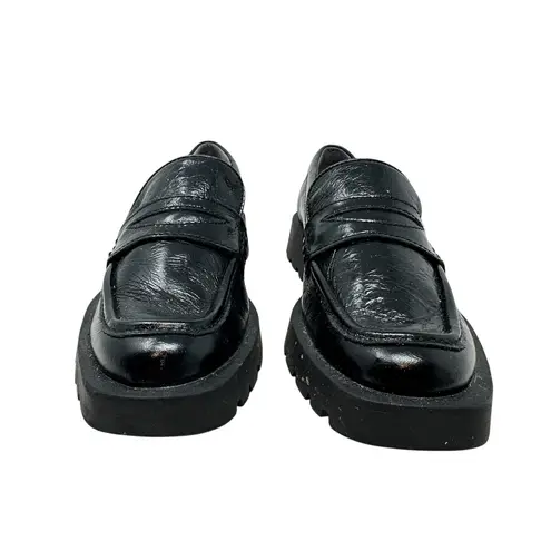 Dolce‎ Vita Elias Loafers Patent Leather Chunky Lug Sole Black Size US 6.5