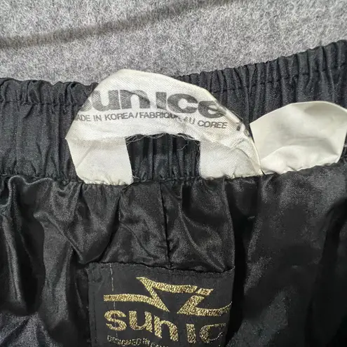 Sunice Ski Pants Women 16 Black Elastic Waist Waterproof Lined Snow Rain Outdoor