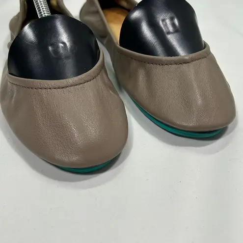 Tieks by Gavrieli Taupe Leather Ballet Flats Foldable Comfort Travel Shoes 7
