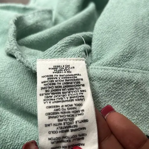 Avec Les Filles Mint Green French Terry Shirt Jacket Shacket