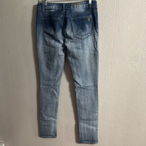 Vip Jeans VIP Skinny Blue Jeans with Distressed Details