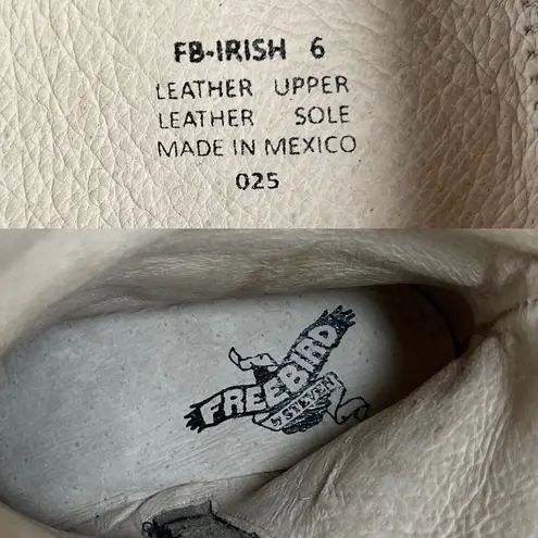 FREEBIRD by Steven Irish Tall Leather Riding Boots Triple Buckle Strap 6 Brown