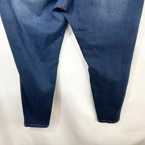 D. Jeans Plus Size 20W Skinny Jeans Denim Dark Wash Blue High Rise Stretch 804
