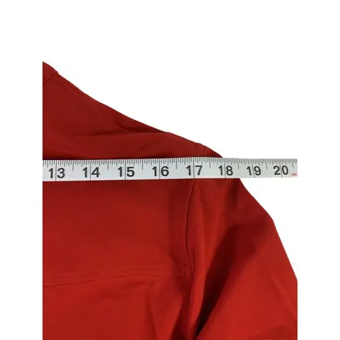 Allison Daley Women's Knee Deep Brick Red Zipper Top