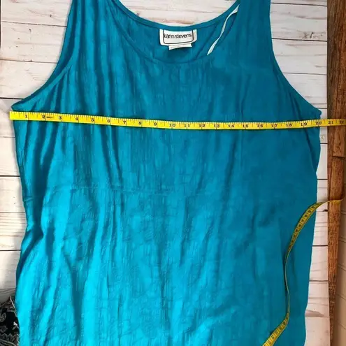 Karin Stevens Blue Rayon Sleeveless Midi Dress