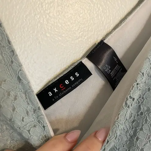 Liz Claiborne Axcess Axcess Liz Claiborne | Blue Mint A Line Mini Dress